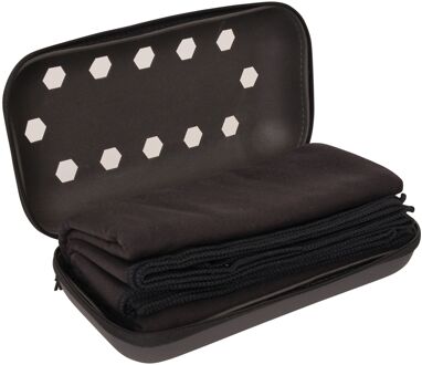 Dare 2b Zeshoekige handdoek (Zwart)