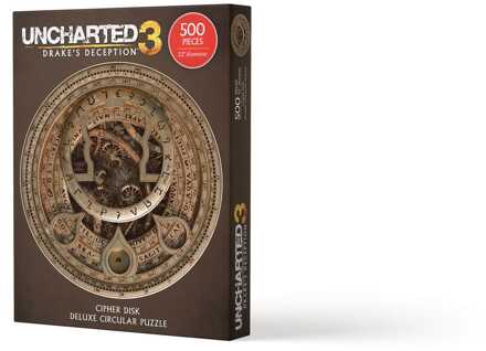 Dark Horse Uncharted Jigsaw Puzzle Cipher Disk Circular Deluxe (500 pieces)