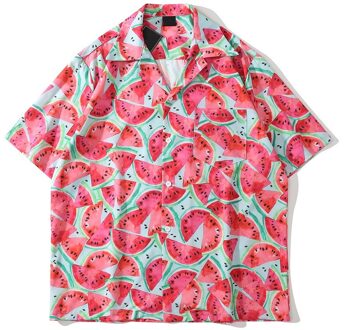 Dark Icoon Watermeloen Street Polo Shirt Mannen Zomer Dunne Materiaal Shirts Voor Mannen Mannelijke Top Xl