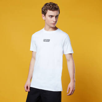 Dark Knight Embroidered T-Shirt - White - M Zwart