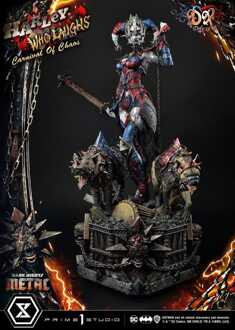 Dark Nights: Metal Museum Masterline Series Statue 1/3 Harley Quinn Who Laughs Concept Design by Caelos D`anda Deluxe Version 78 cm