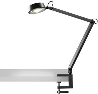 Dark T1 Tafellamp met tafelklem - Carbon black Zwart