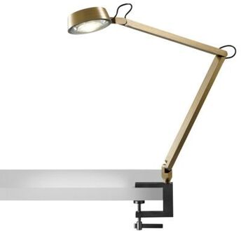 Dark T1 Tafellamp met tafelklem - Messing