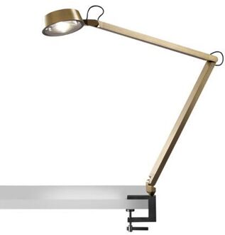 Dark T2 Tafellamp met tafelklem - Messing