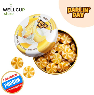 Darlin'day lollipops with a taste of melon and cream 180 gr.