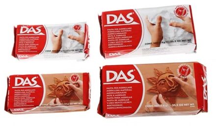 DAS Air Verharding Modelleren Materiaal Klei Terra Cotta/Wit 500g/1000g Terra Cotta 1000g