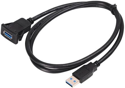 Dashboard Verlengkabel 1M Car Auto Dashboard Flush Mount Usb 3.0 Man-vrouw Panel Verlengkabel Waterdichte Lijn