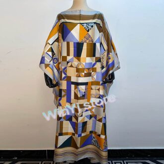 Dashiki Jurk Print Bohemen Hijab Loosevetidos Elegantes Moslim Abaya Bazin Robe Gown Broder Riche Sexy Lady Party Maxi Strand 2