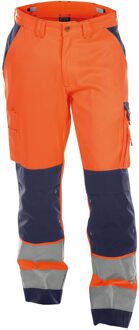 Dassy BUFFALO Werkbroek High Vis. Veiligheidsbroek Oranje/Marineblauw - NL:63 BE:60