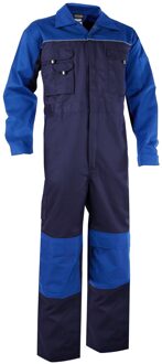 Dassy Overall Met Kniezakken - Cannes Marineblauw/korenblauw - Mt 2xl