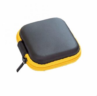 Data Lijn Opbergtas Kleine Oortelefoon Storage Case Bag Box Oordopjes Hoofdtelefoon Organizer Voor Oortelefoon Eva Hoofdtelefoon Case Container geel