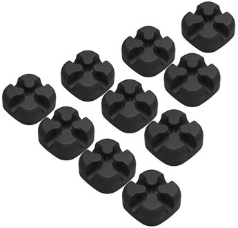 Datakabel Organisator Winder Kabel Organizer Cable Clamp 10 Stuks Kabel Organizer Voor Kabel Protector Management Zwart
