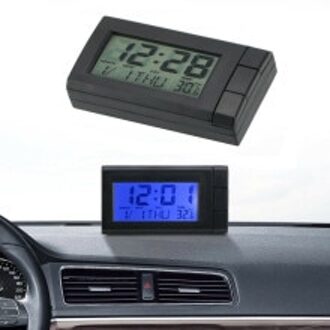 Datum Klok Digitale Thermometer Voor Auto Dashboard Mini Onderdelen Draagbare Abs