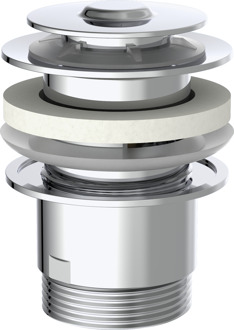 DAV-2WK aftapkraan, chroom, 1 1/4" x 65 mm - 98807320