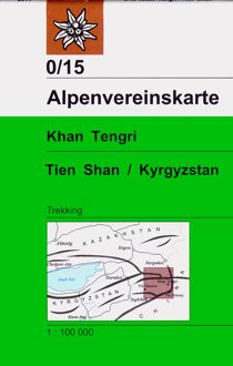 DAV Alpenvereinskarte 0/15 Khan Tengri, Tien Shan / Kyrgyzstan 1 : 100 000