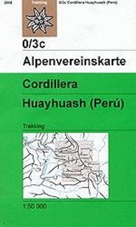 DAV Alpenvereinskarte 0/3C Cordillera Huayhuash Peru 1 : 50 000