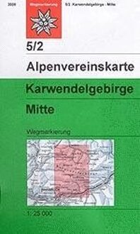 DAV Alpenvereinskarte 05/2 Karwendelgebirge Mitte 1 : 25 000