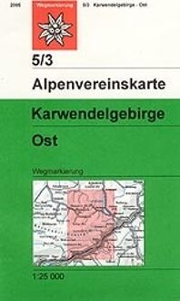 DAV Alpenvereinskarte 05/3 Karwendelgebirge Ost 1 : 25 000