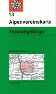 DAV Alpenvereinskarte 13 Tennengebirge 1 : 25 000