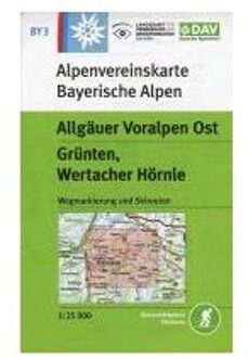 DAV Alpenvereinskarte Bayerische Alpen 03. Allgäuer Voralpen Ost 1 : 25.000