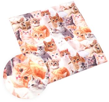 David Accessoires 50*145 Cm Kat Patchwork Polyester Katoen Voor Tissue Kids Beddengoed Textiel Voor Naaien Tilda Pop, 44600