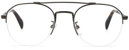 David Beckham Db7014 Gunmetal Ovale Zonnebril Grijs