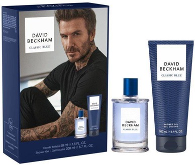 David Beckham Geschenkset David Beckham Classic Blue EDT Gift Set 200 ml + 50 ml