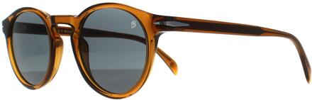 David Beckham Rond Heren Transparant Bruin Blauw DB 1036/S