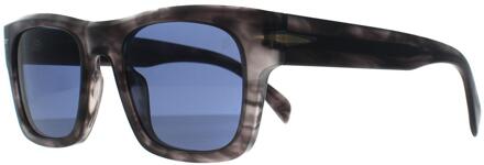 David Beckham Square heren donkergrijs hoorn ruimteblauw DB 7099/S - One Size