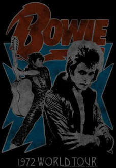 David Bowie 72 Tour Men's T-Shirt - Black - XS Zwart