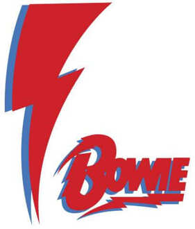 David Bowie Bolt Men's T-Shirt - White - 5XL Wit