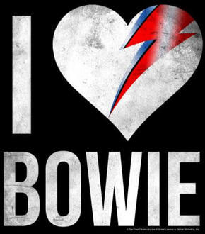 David Bowie I Love Bowie Women's T-Shirt - Black - XXL Zwart