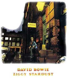 David Bowie Ziggy Stardust Men's T-Shirt - White - 5XL Wit