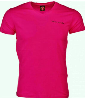 David Copper T-shirt fuchsia Veelkleurig - L