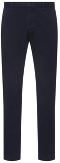 David slim fit chino met stretch Donkerblauw - W32/L34