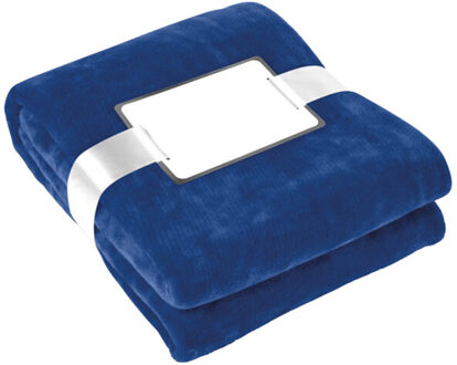 Davos flanellen deken - maat One size Blauw