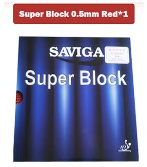 Dawei Saviga Super Blok Ox Tafeltennis Rubber Lange Pips Ping Pong Rubber Zonder Spons Super Verdediging 0.5mm rood