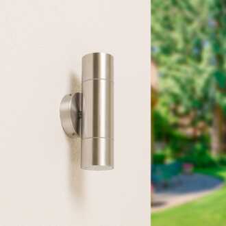 Dax LED Wandlamp dubbelzijdig IP65 Binnen en buiten Zilver