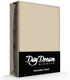 Day Dream Flanellen Hoeslaken Taupe Day Dream-140 x 200 cm