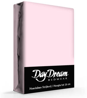 Day Dream Hoeslaken Katoen Roze-180 X 200 Cm