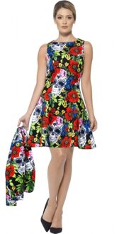 Day of the dead print kostuum voor dames 36-38 (s)