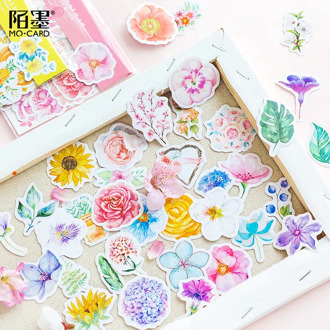 Daylight Flower Sticker Bag Stamp Stickers Adhesive Stickers DIY Decoration Stickers