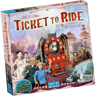 Days of Wonder Ticket to Ride Asia - Uitbreiding Multikleur