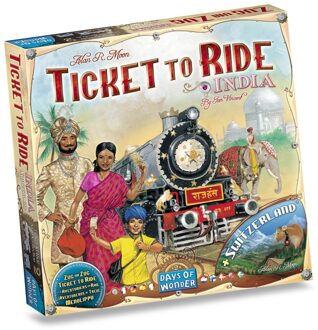 Days of Wonder Ticket to Ride India/Zwitserland - Uitbreiding