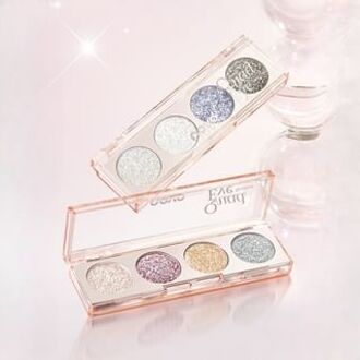 Dazzling Vivid Quad Eyeshadow Palette - 3 Types 03# Icey Flash - 4.8g