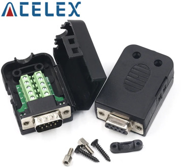 DB9 Connector COM transfer-free solder terminal DB9 Male Connector RS232 DB9 Breakout D-SUB Connector Female