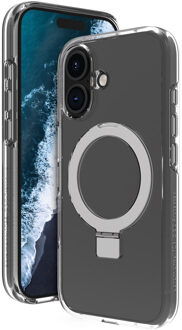 dbramante1928 Iceland Ultra D3O Backcover met MagSafe Stand voor de Apple iPhone 16 - Clear Transparant