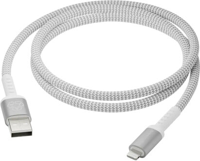 dbramante1928 re-charge - Braided oplaadkabel - USB-A naar Lightning - 1,2 meter - Wit - 2m