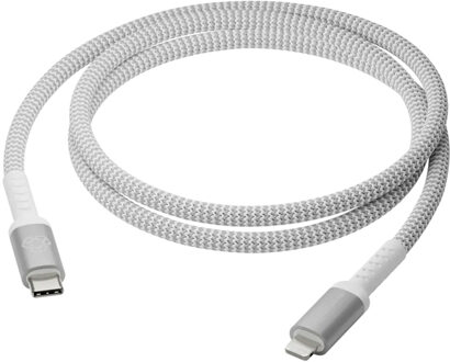 dbramante1928 re-charge - Braided oplaadkabel - USB-C naar Lightning - 1,2 meter - Wit - 2m