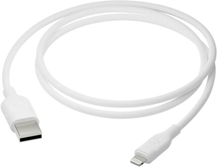 dbramante1928 re-charge - Oplaadkabel - USB-A naar Lightning - 1,2 meter - Wit - 2m